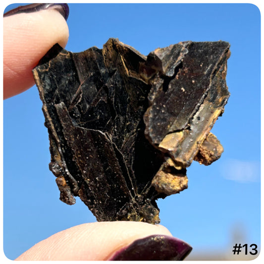 Goethite after Selenite Cast with Calcite & Chabazite from Potisi Mine, Santa Eulalia, Chihuahua, Mexico 🇲🇽 #13