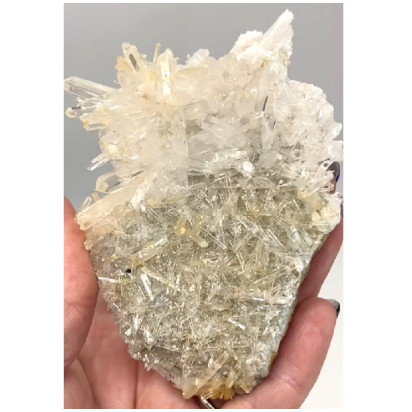 Mango Needle Quartz with Pink Inclusions Large Cluster from Columbia 🇨🇴 #2