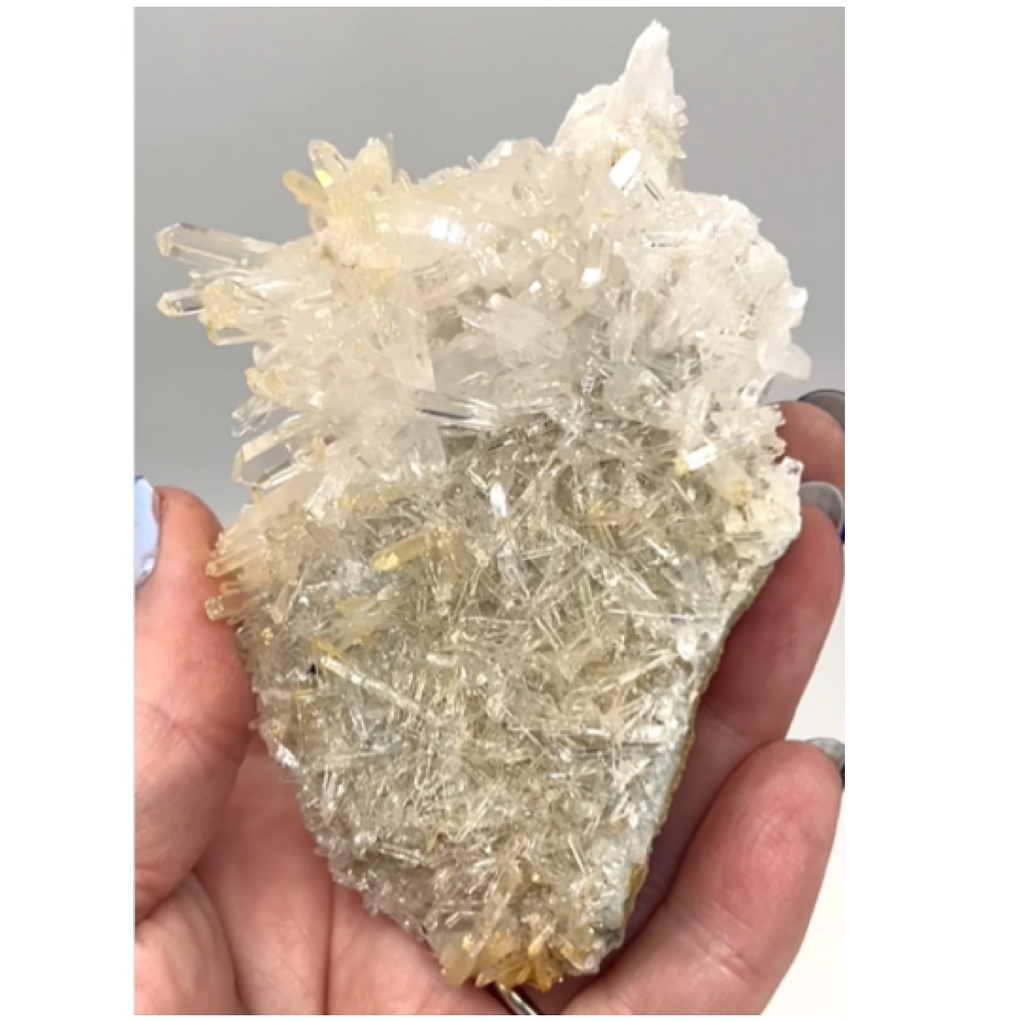 Mango Needle Quartz with Pink Inclusions Large Cluster from Columbia 🇨🇴 #2