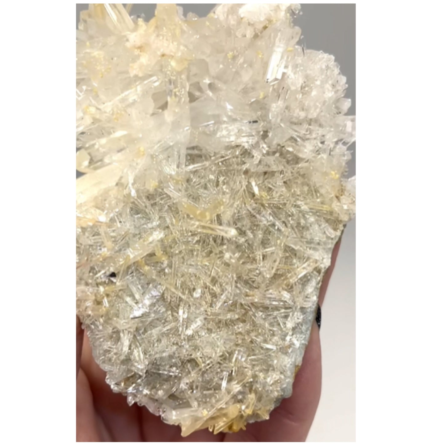 Mango Needle Quartz with Pink Inclusions Large Cluster from Columbia 🇨🇴 #2