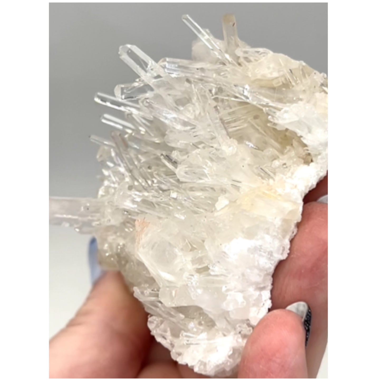 Mango Needle Quartz with Pink Inclusions Large Cluster from Columbia 🇨🇴 #3