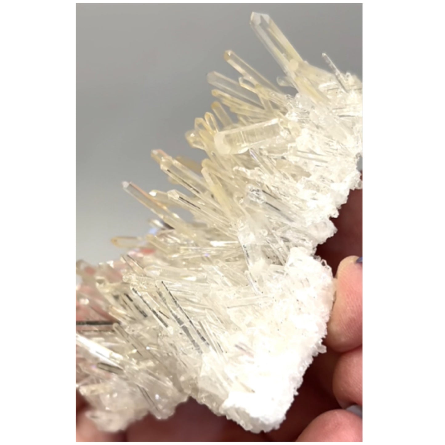 Mango Needle Quartz with Pink Inclusions Large Cluster from Columbia 🇨🇴 #3