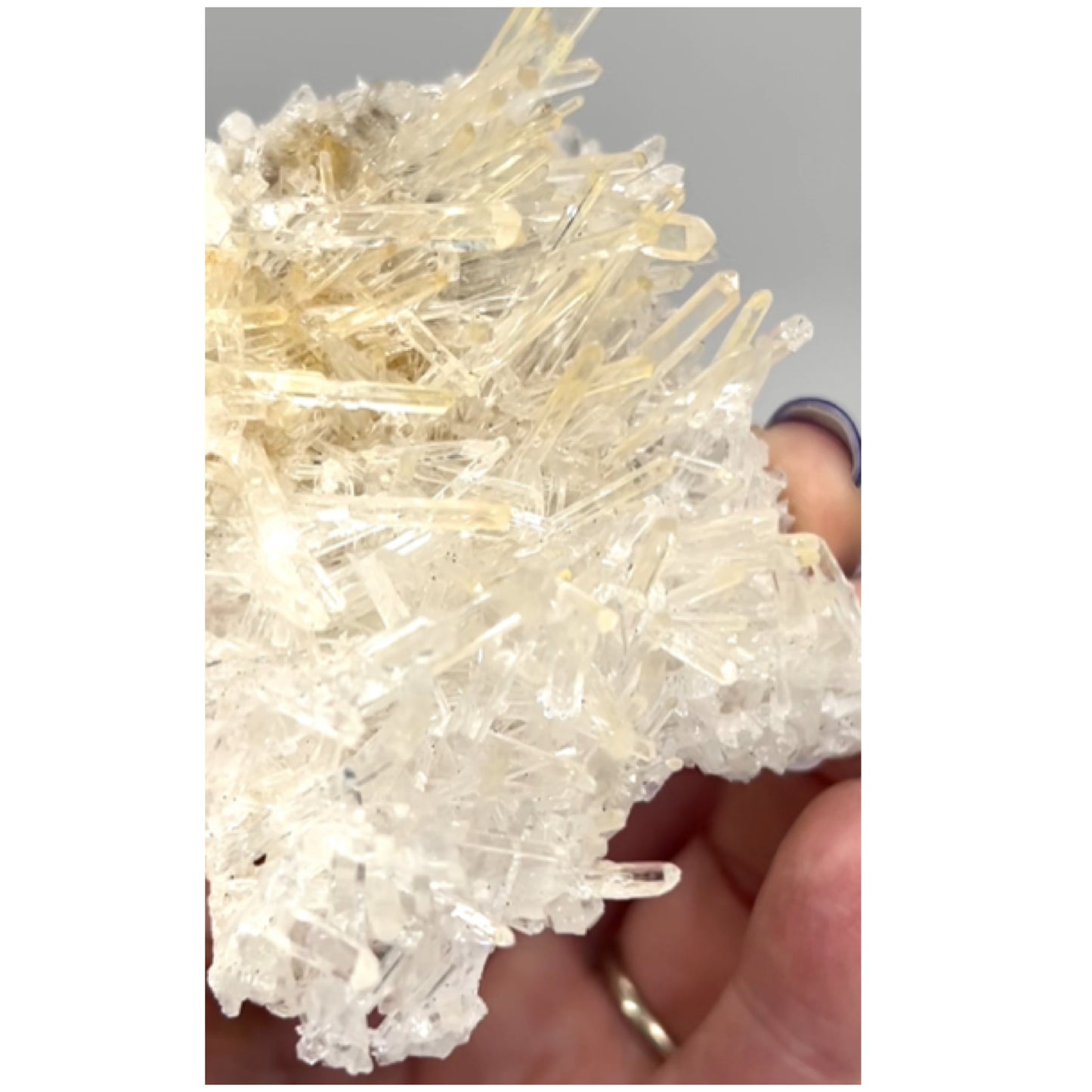 Mango Needle Quartz with Pink Inclusions Large Cluster from Columbia 🇨🇴 #3