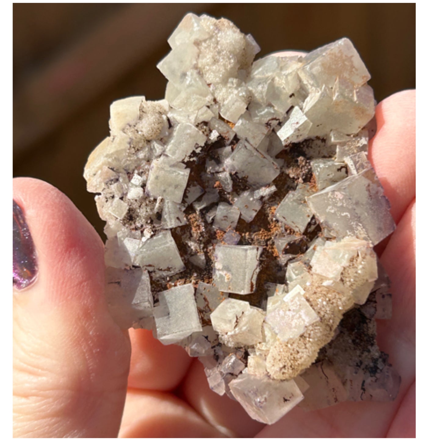 QR Code White & Purple Fluorite from Yong Chun Mine, Fujian Province, China 🇨🇳