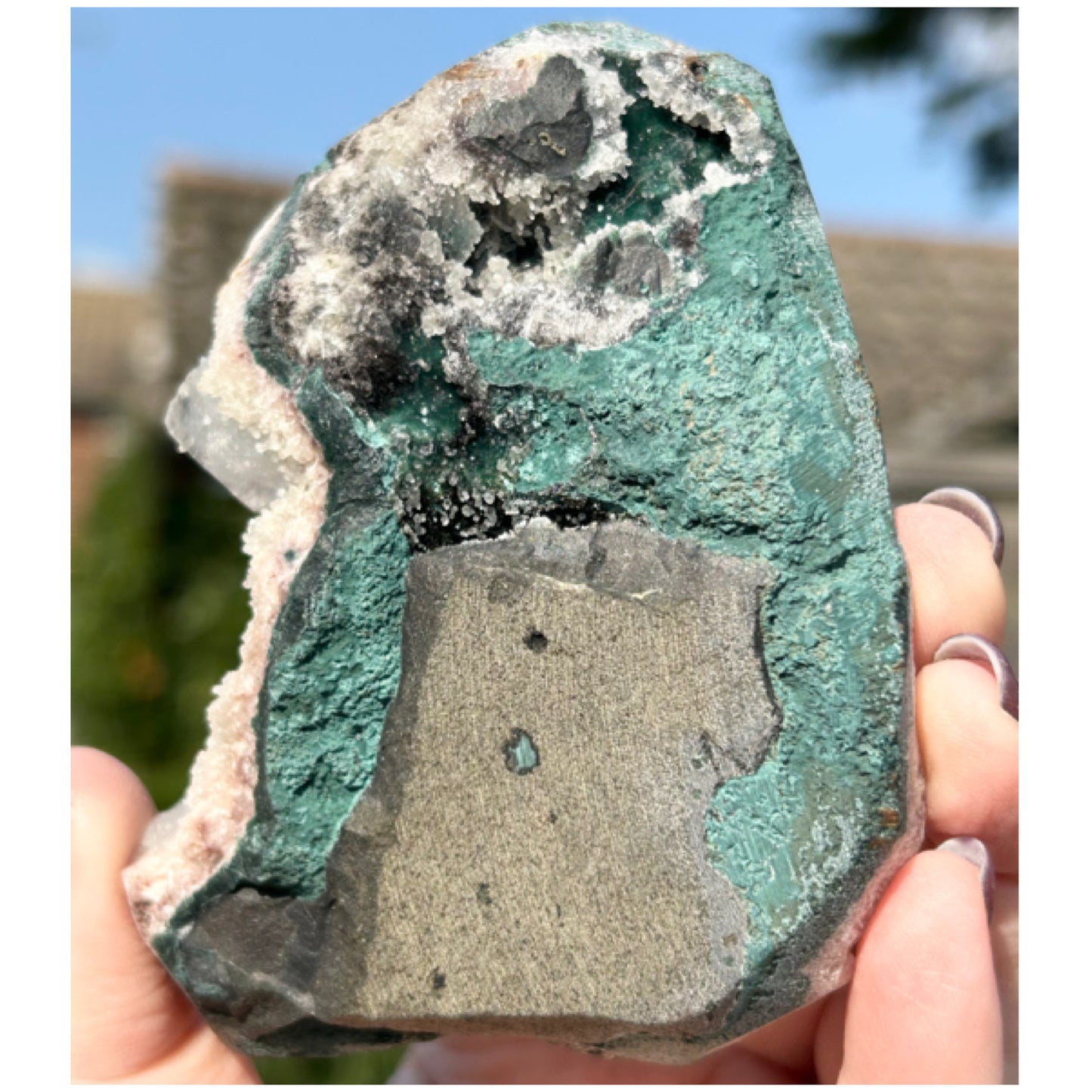 Pink Apophyllite, Chalcedony, Green Apophyllite & Calcite from India 🇮🇳 XL