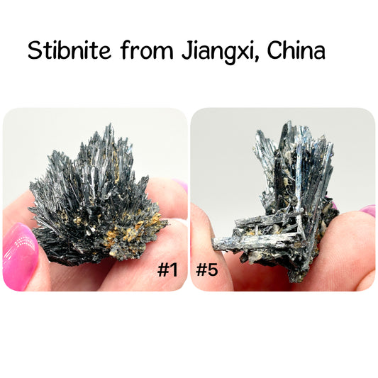 Stibnite from Jiangxi, China 🇨🇳 Pick Your Specimen