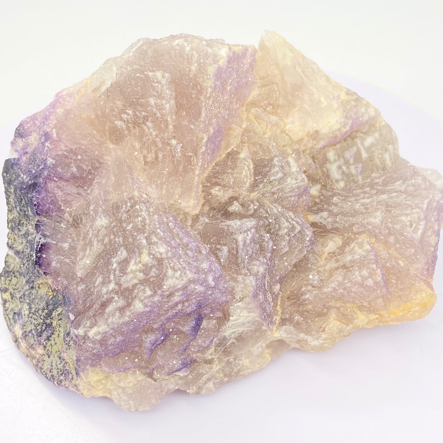 Yttrium Fluorite With White & Micro Purple Sugar From Qinglong Mine, Qianxinan, Guizhou, China 🇨🇳 - Pick Your Specimen