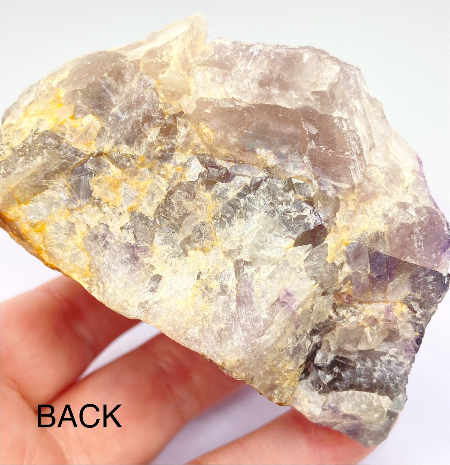 Yttrium Fluorite With White & Micro Purple Sugar From Qinglong Mine, Qianxinan, Guizhou, China 🇨🇳 - Pick Your Specimen