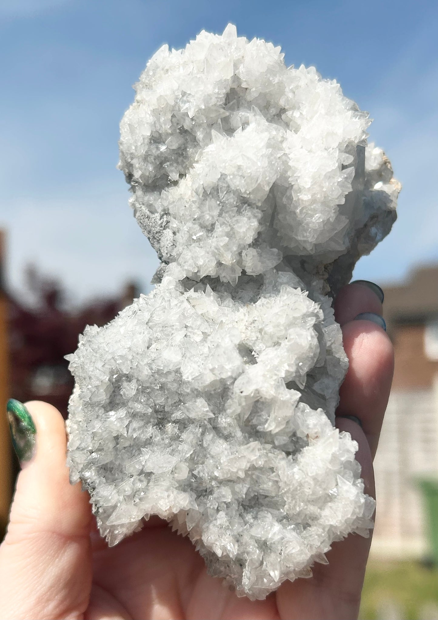 Rare Anhydrite Nica Old Stock Green-Blue Fluorite & Calcite Mined 1980s From Nica Mine, Chihuahua, Mexico 🇲🇽 40 Year Old Stock #1