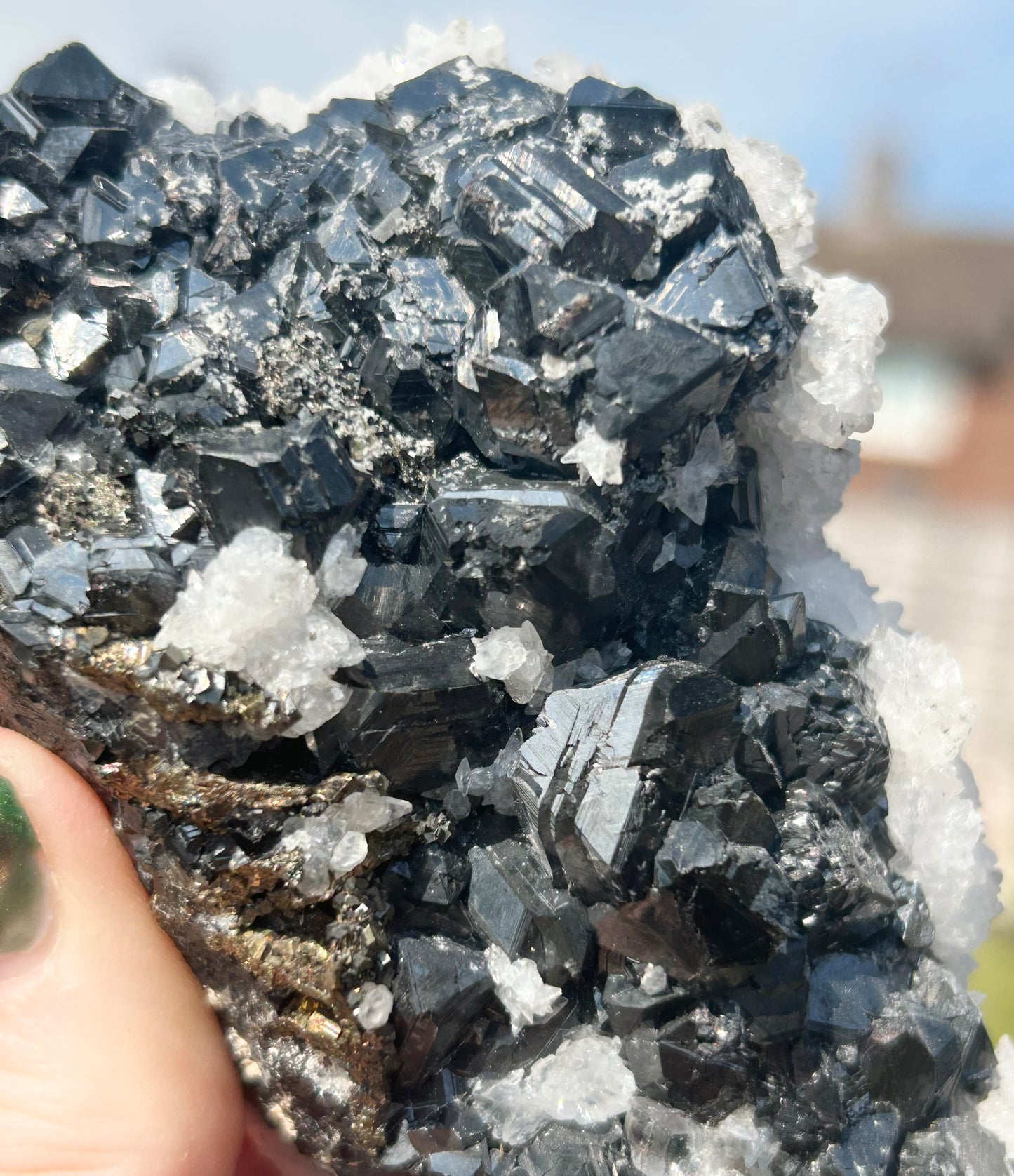 Rare Anhydrite Nica Old Stock w/ Sphalerite, Galena, Chalcopyrite & Calcite Mined 1980s From Nica Mine, Chihuahua, Mexico 🇲🇽 40 Year Old Stock #2