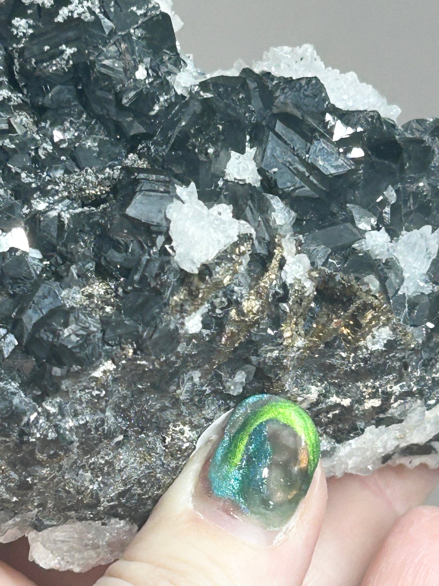 Rare Anhydrite Nica Old Stock w/ Sphalerite, Galena, Chalcopyrite & Calcite Mined 1980s From Nica Mine, Chihuahua, Mexico 🇲🇽 40 Year Old Stock #2