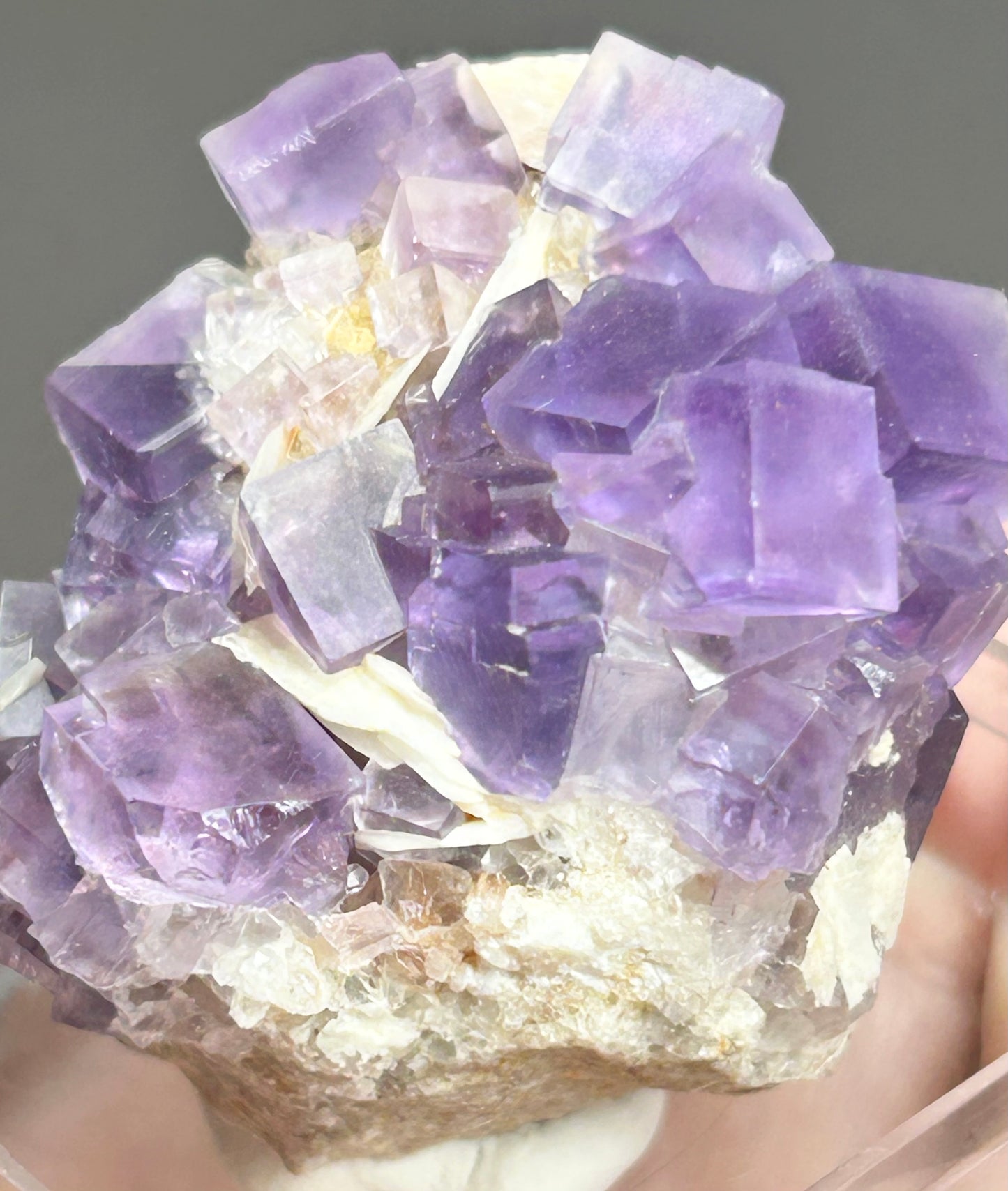 Berbes Fluorite w/ Quartz & Barite #1 from Berbes Mining Area, Ribadesella, Asturias, Spain 🇪🇸