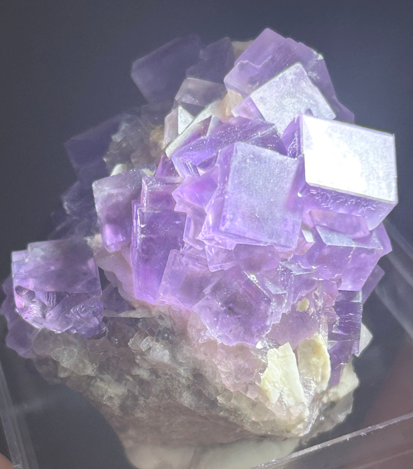 Berbes Fluorite w/ Quartz & Barite #1 from Berbes Mining Area, Ribadesella, Asturias, Spain 🇪🇸