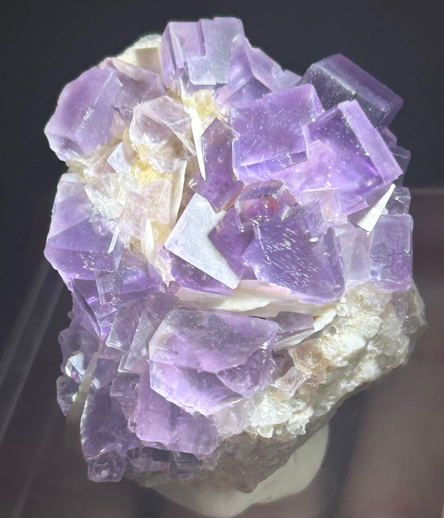 Berbes Fluorite w/ Quartz & Barite #1 from Berbes Mining Area, Ribadesella, Asturias, Spain 🇪🇸
