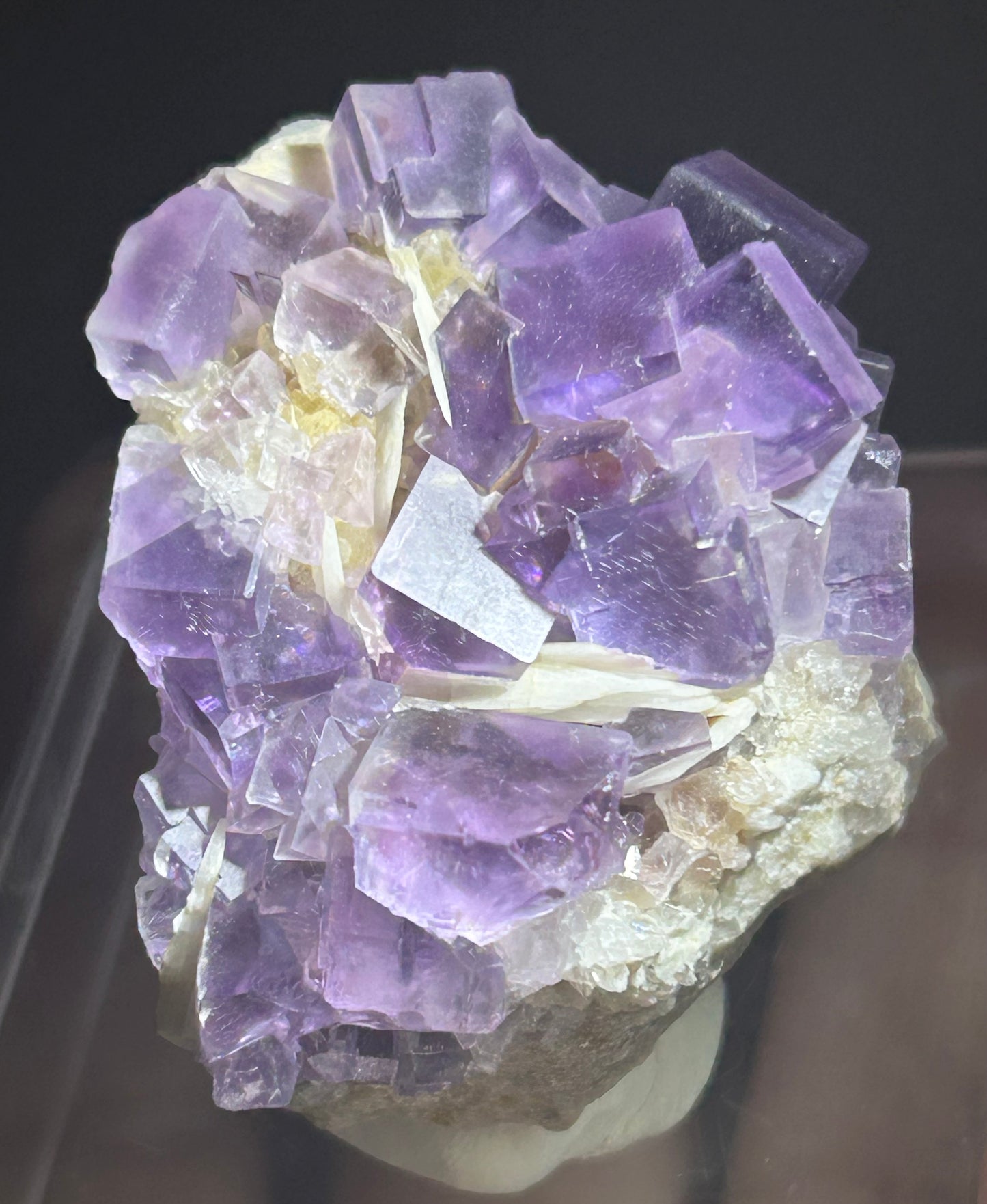 Berbes Fluorite w/ Quartz & Barite #1 from Berbes Mining Area, Ribadesella, Asturias, Spain 🇪🇸