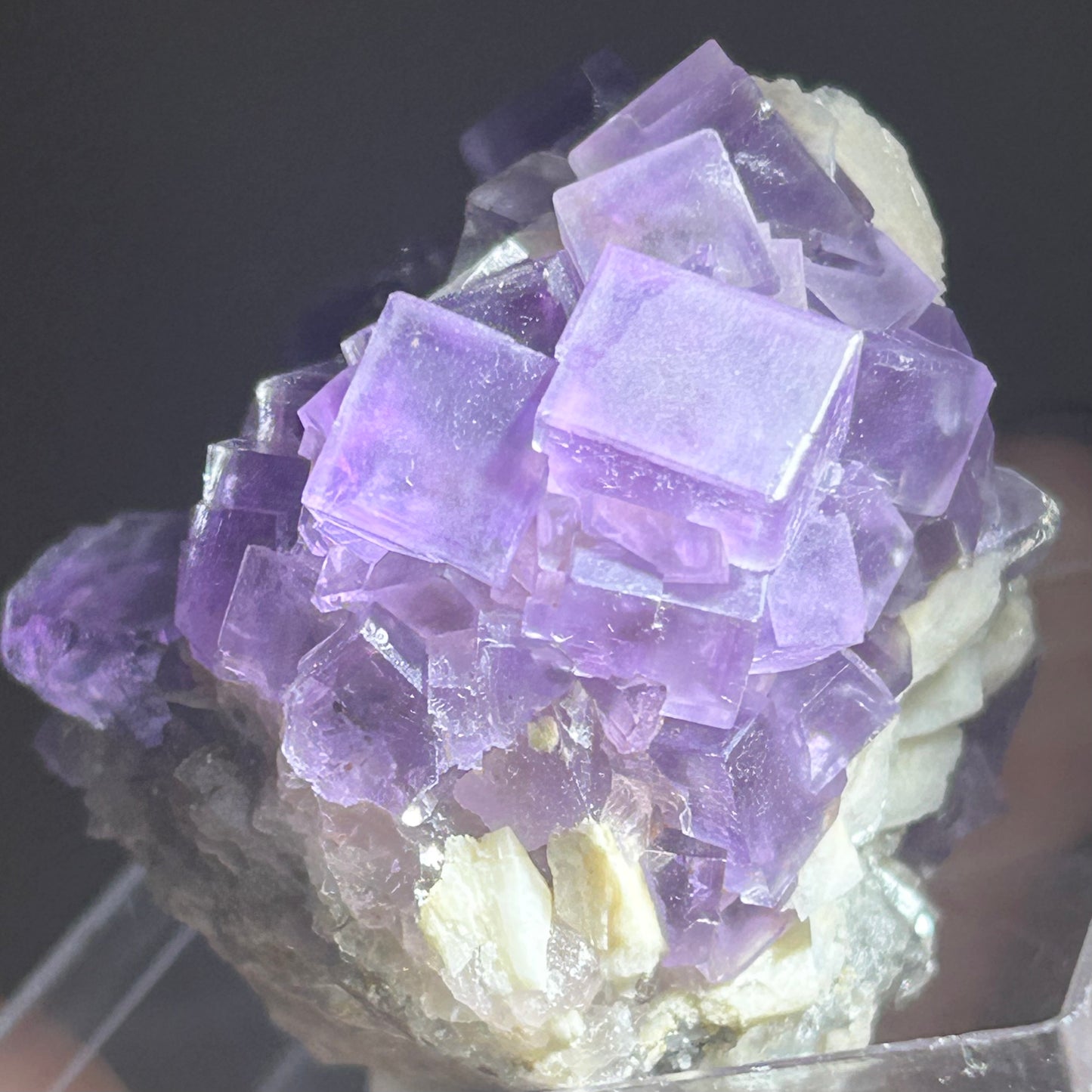 Berbes Fluorite w/ Quartz & Barite #1 from Berbes Mining Area, Ribadesella, Asturias, Spain 🇪🇸