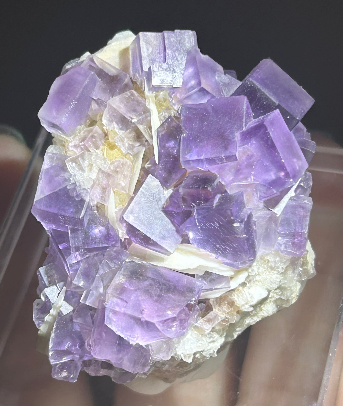 Berbes Fluorite w/ Quartz & Barite #1 from Berbes Mining Area, Ribadesella, Asturias, Spain 🇪🇸