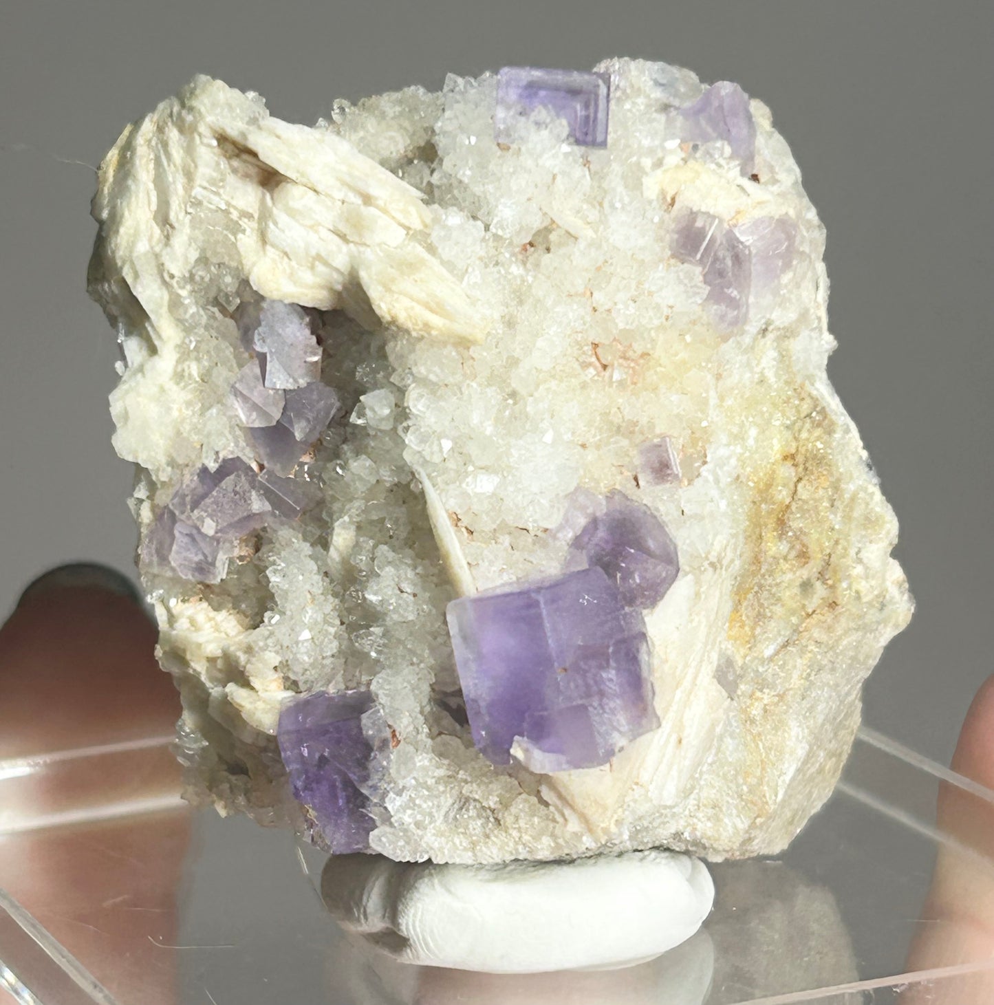 Berbes Fluorite w/ Quartz & Barite #6 from Berbes Mining Area, Ribadesella, Asturias, Spain 🇪🇸 (Copy)