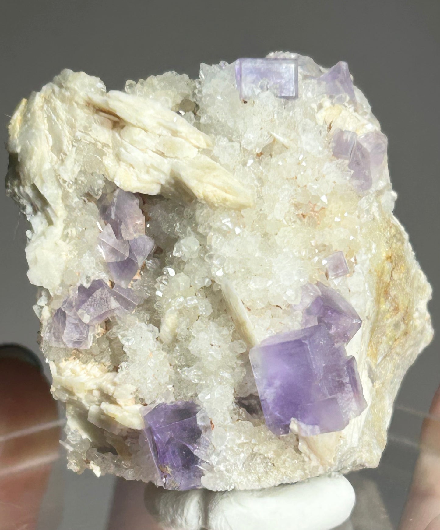 Berbes Fluorite w/ Quartz & Barite #6 from Berbes Mining Area, Ribadesella, Asturias, Spain 🇪🇸 (Copy)