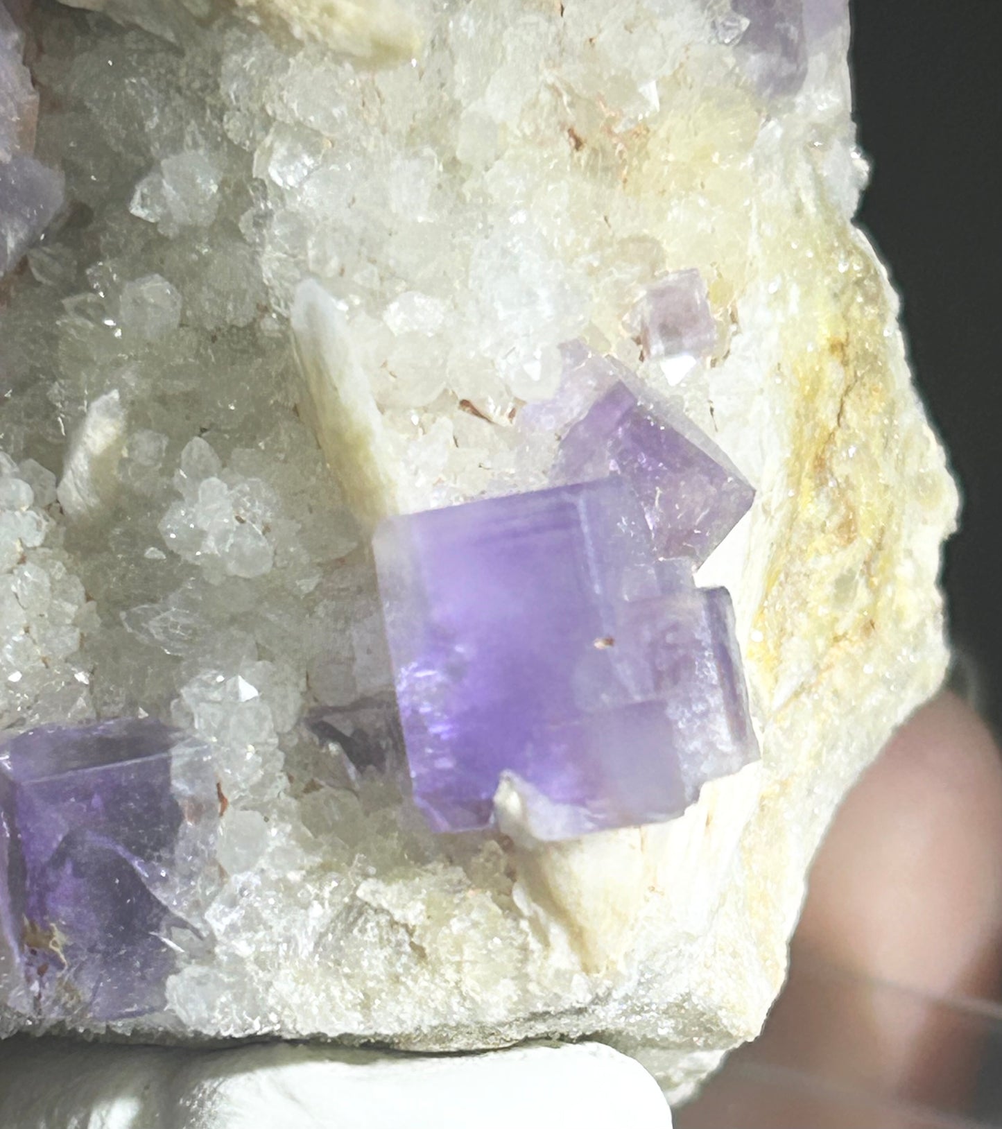 Berbes Fluorite w/ Quartz & Barite #6 from Berbes Mining Area, Ribadesella, Asturias, Spain 🇪🇸 (Copy)