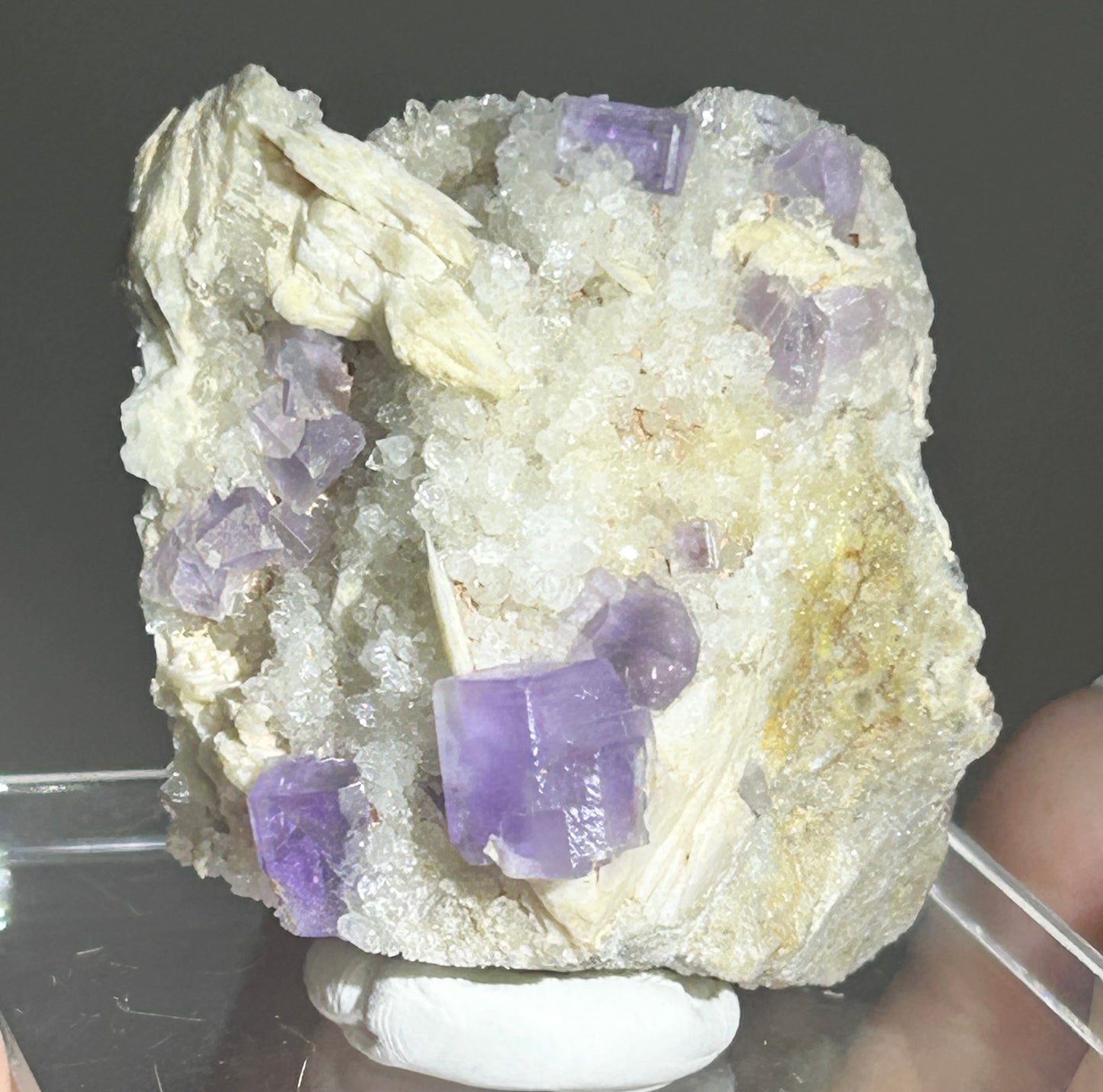 Berbes Fluorite w/ Quartz & Barite #6 from Berbes Mining Area, Ribadesella, Asturias, Spain 🇪🇸 (Copy)