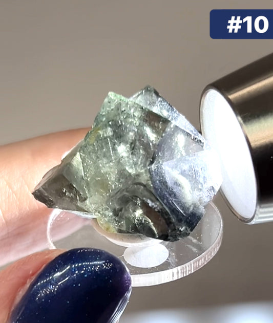 #10 Yum Yum Twin Navy/ Black Fluorite From YumYum Pocket, Sutcliffe Vein, Diana Maria Mine, Weardale, County Durham, U.K. 🇬🇧