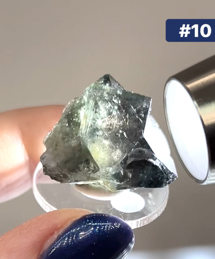 #10 Yum Yum Twin Navy/ Black Fluorite From YumYum Pocket, Sutcliffe Vein, Diana Maria Mine, Weardale, County Durham, U.K. 🇬🇧