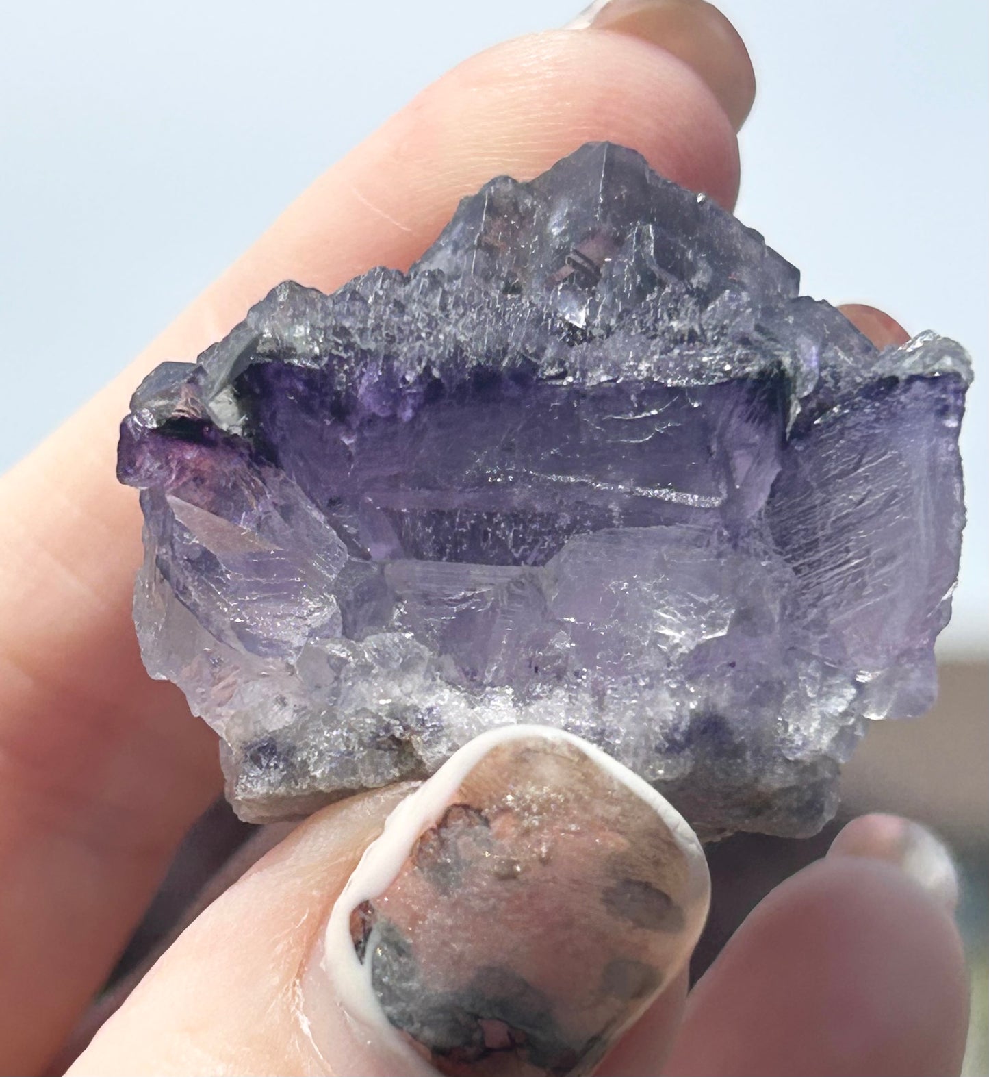 #2 Larkin Blue Fluorite with Chlorite Inclusions from Larkin's Quarry, Shannapheasteen, Costelloe, Connemara, Galway County, Connacht, Ireland 🇮🇪