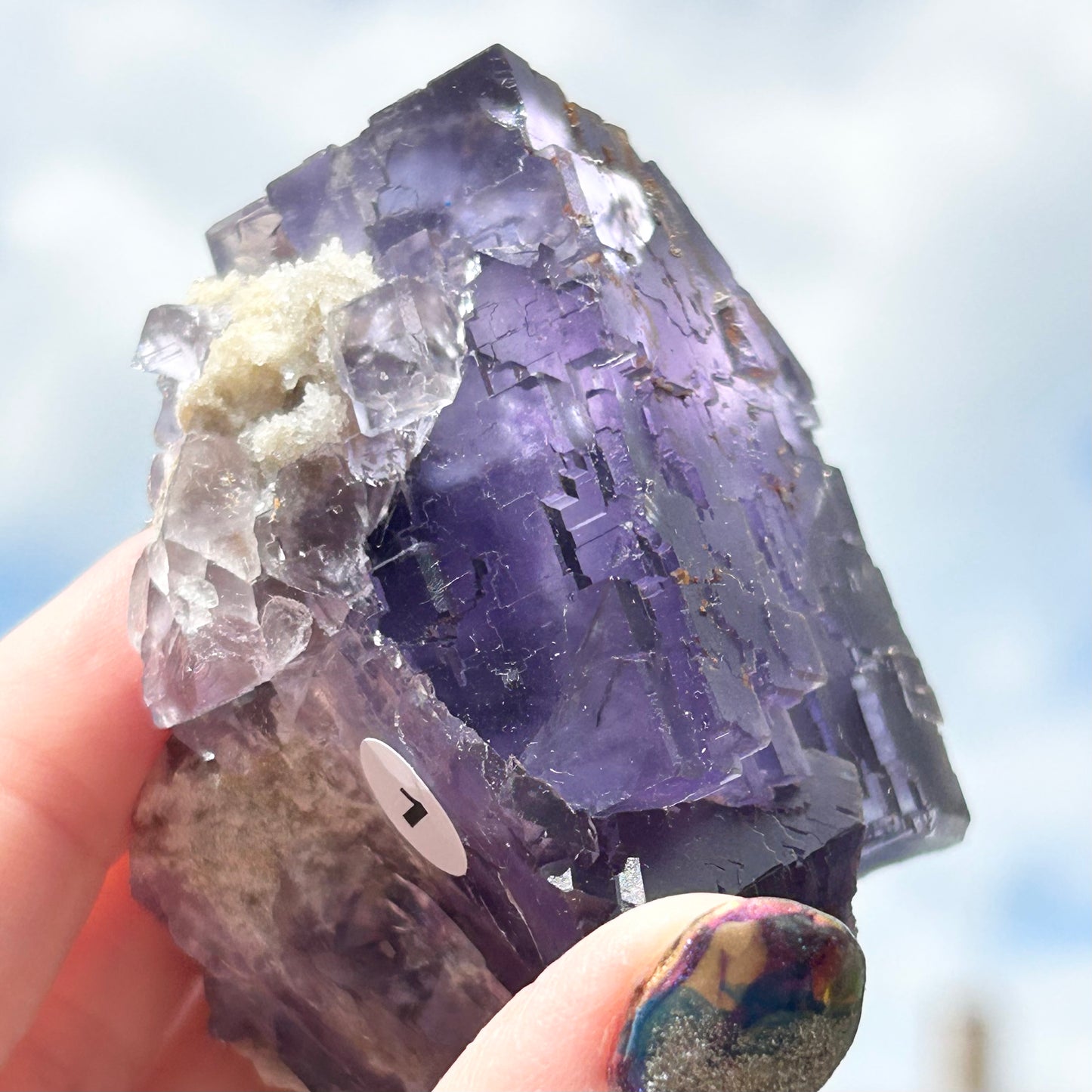Blue-Purple Step Fluorite XL from Berbes Quarry, Berbes Mining Area, Ribadesella, Asturias, Spain 🇪🇸 (Closed Quarry - Mined in 1980s) #1 High Quality