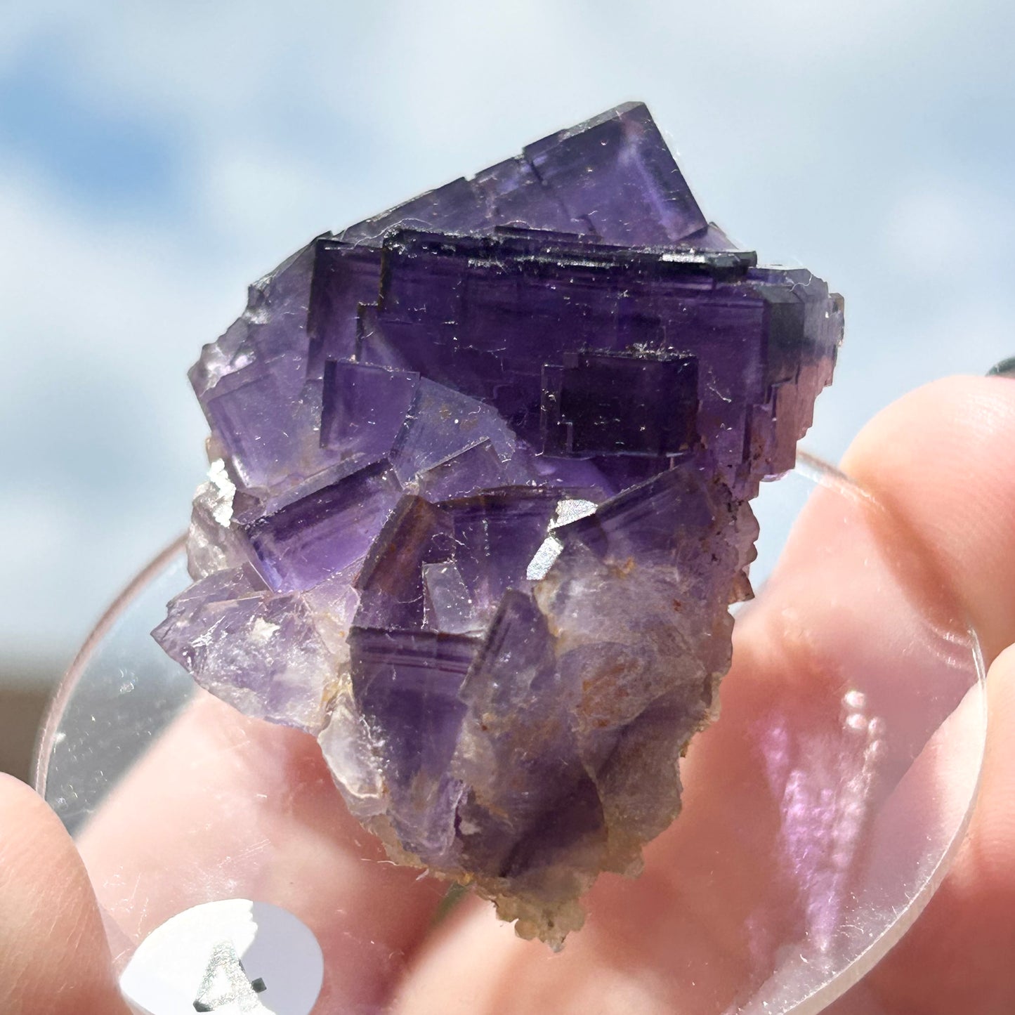 Blue-Purple Step Fluorite from Berbes Quarry, Berbes Mining Area, Ribadesella, Asturias, Spain 🇪🇸 (Closed Quarry - Mined in 1980s) #4 High Quality