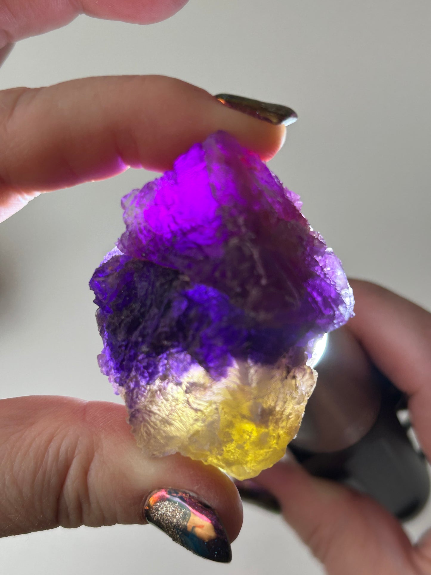 Blue, Purple & Yellow Fluorite from Crystal Victory Mine, Illinos, USA 🇺🇸