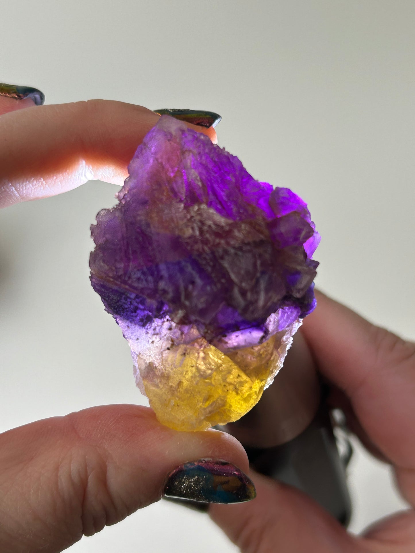 Blue, Purple & Yellow Fluorite from Crystal Victory Mine, Illinos, USA 🇺🇸