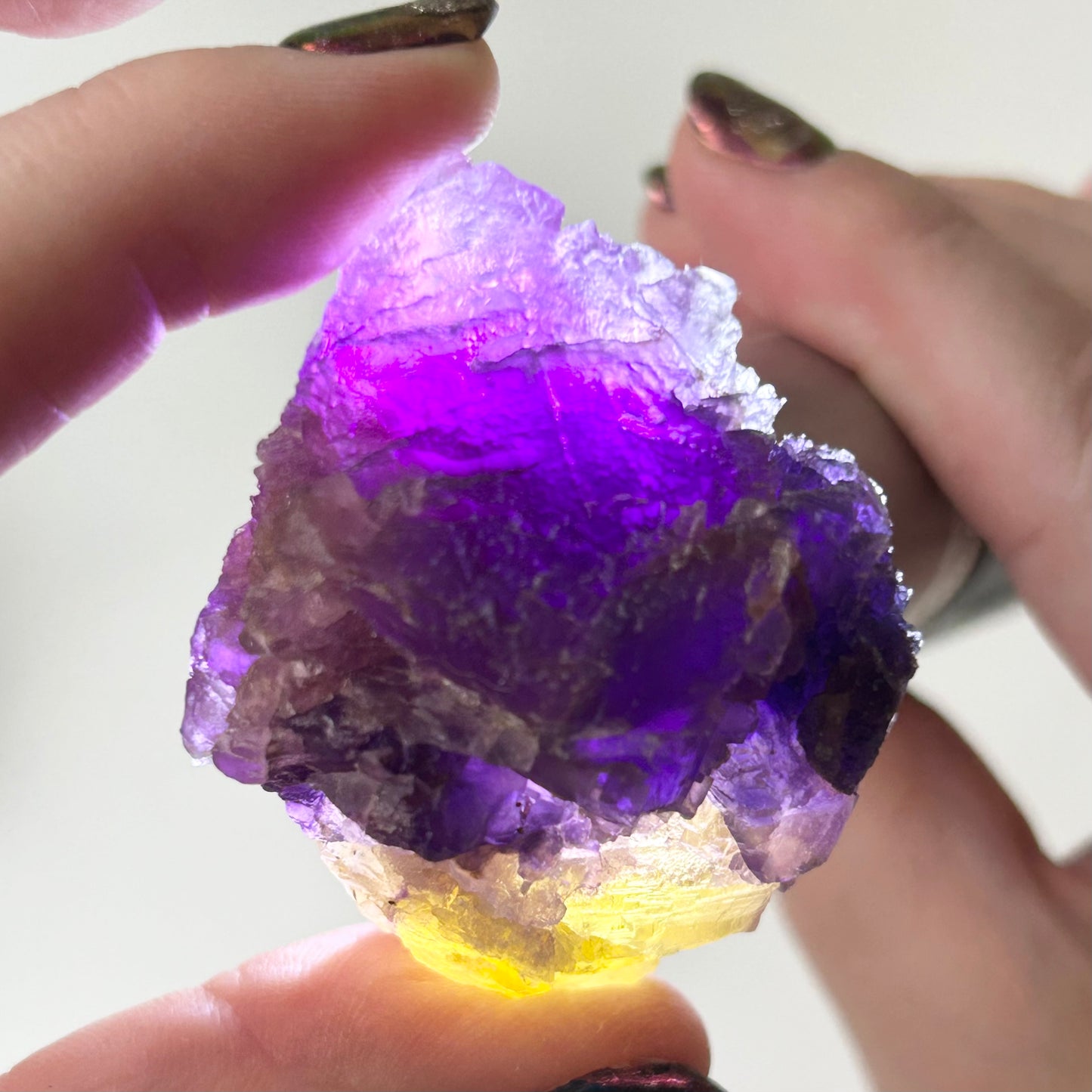 Blue, Purple & Yellow Fluorite from Crystal Victory Mine, Illinos, USA 🇺🇸