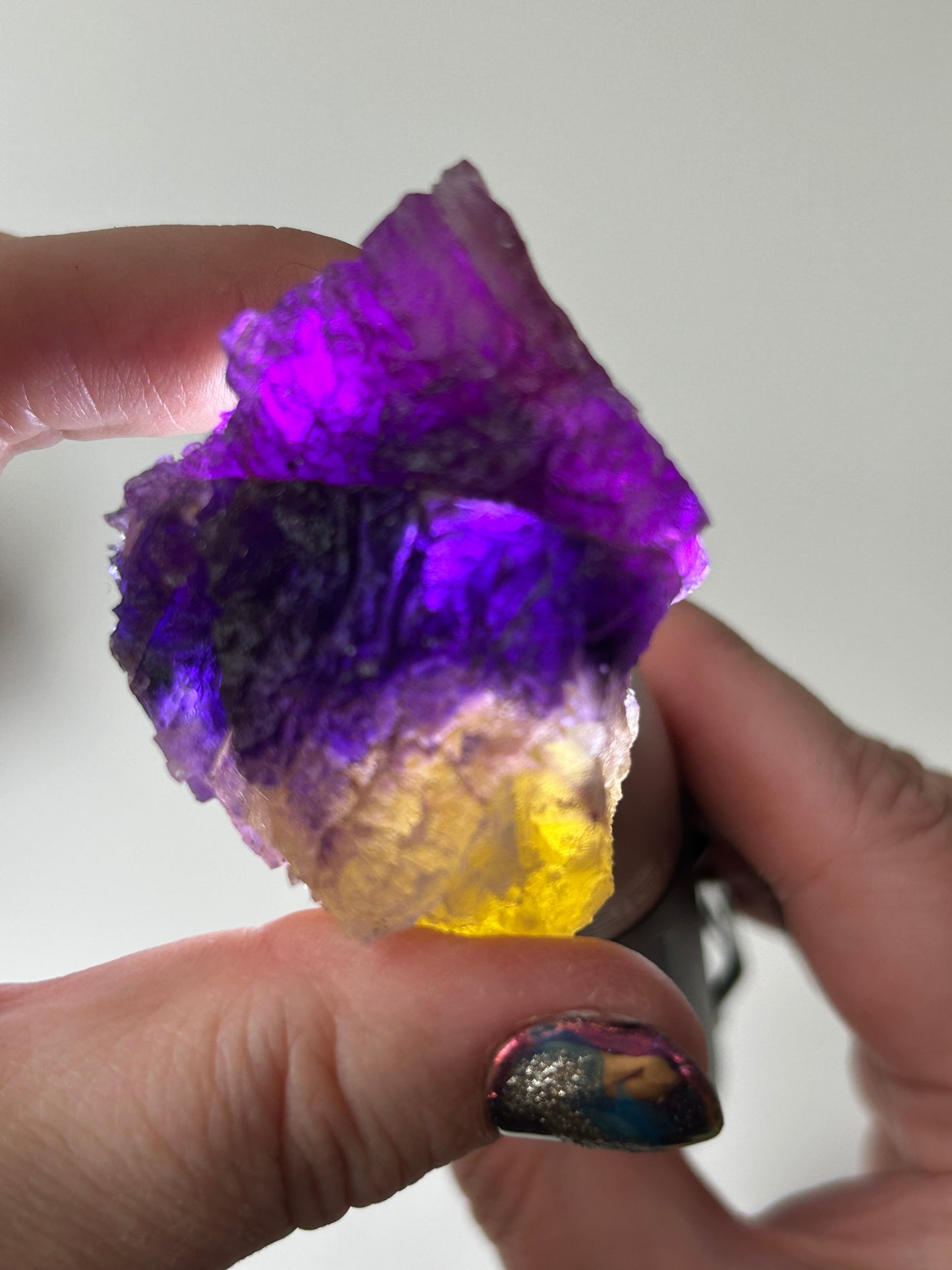 Blue, Purple & Yellow Fluorite from Crystal Victory Mine, Illinos, USA 🇺🇸