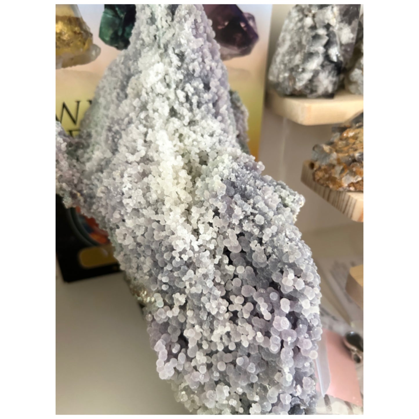 #2 1.3 kilo Grape 🍇 Agate Top Quality Supersized Specimen 🇮🇩 blue, green, purple & White