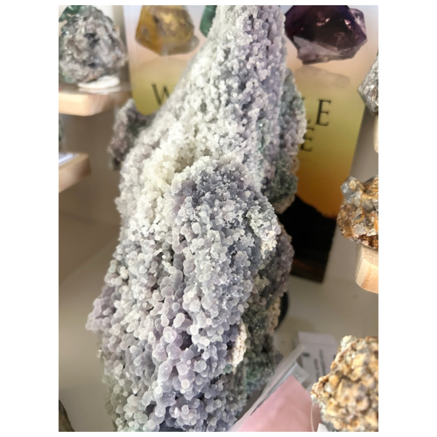 #2 1.3 kilo Grape 🍇 Agate Top Quality Supersized Specimen 🇮🇩 blue, green, purple & White