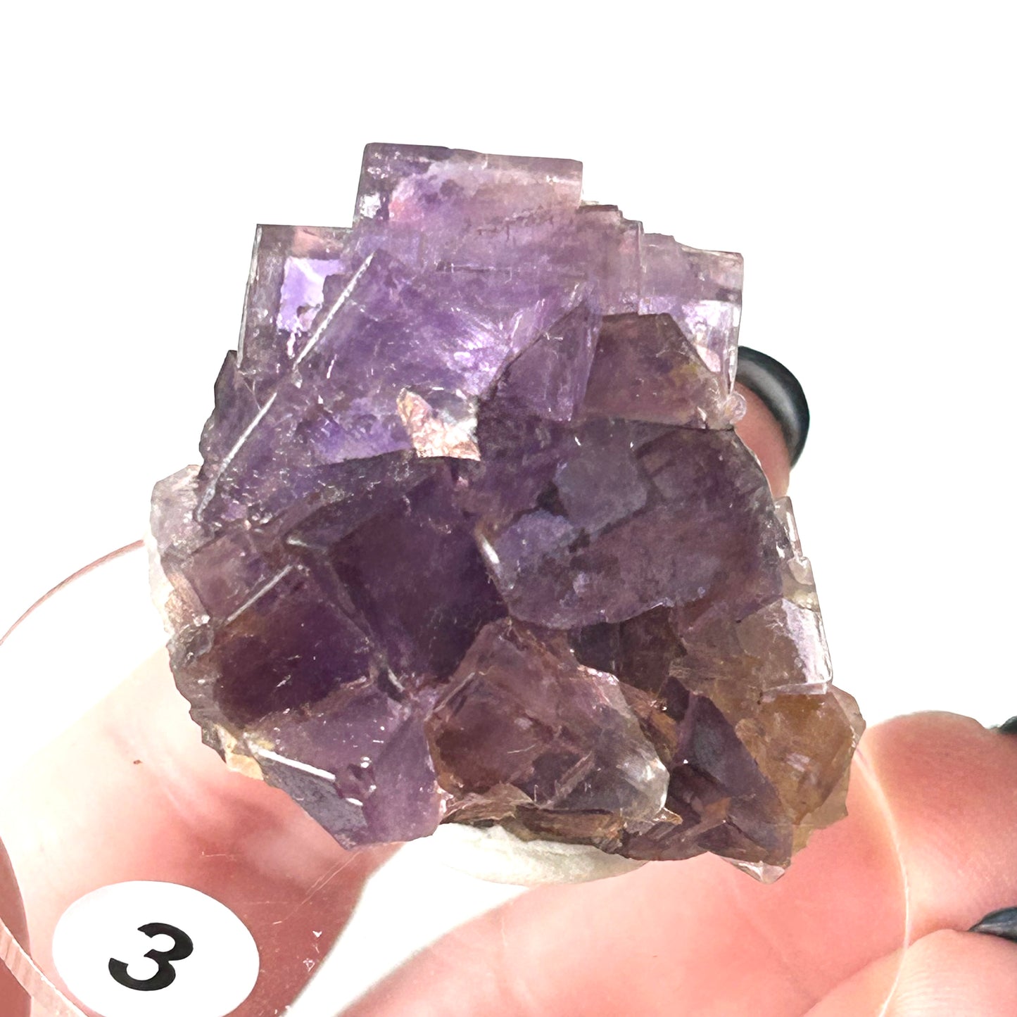 Blue-Purple Step Fluorite from Berbes Quarry, Berbes Mining Area, Ribadesella, Asturias, Spain 🇪🇸 (Closed Quarry - Mined in 1980s) #3 High Quality