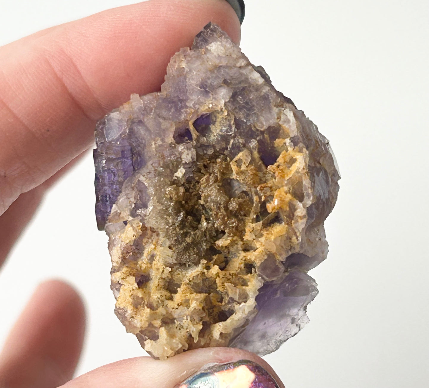 Blue-Purple Step Fluorite from Berbes Quarry, Berbes Mining Area, Ribadesella, Asturias, Spain 🇪🇸 (Closed Quarry - Mined in 1980s) #4 High Quality