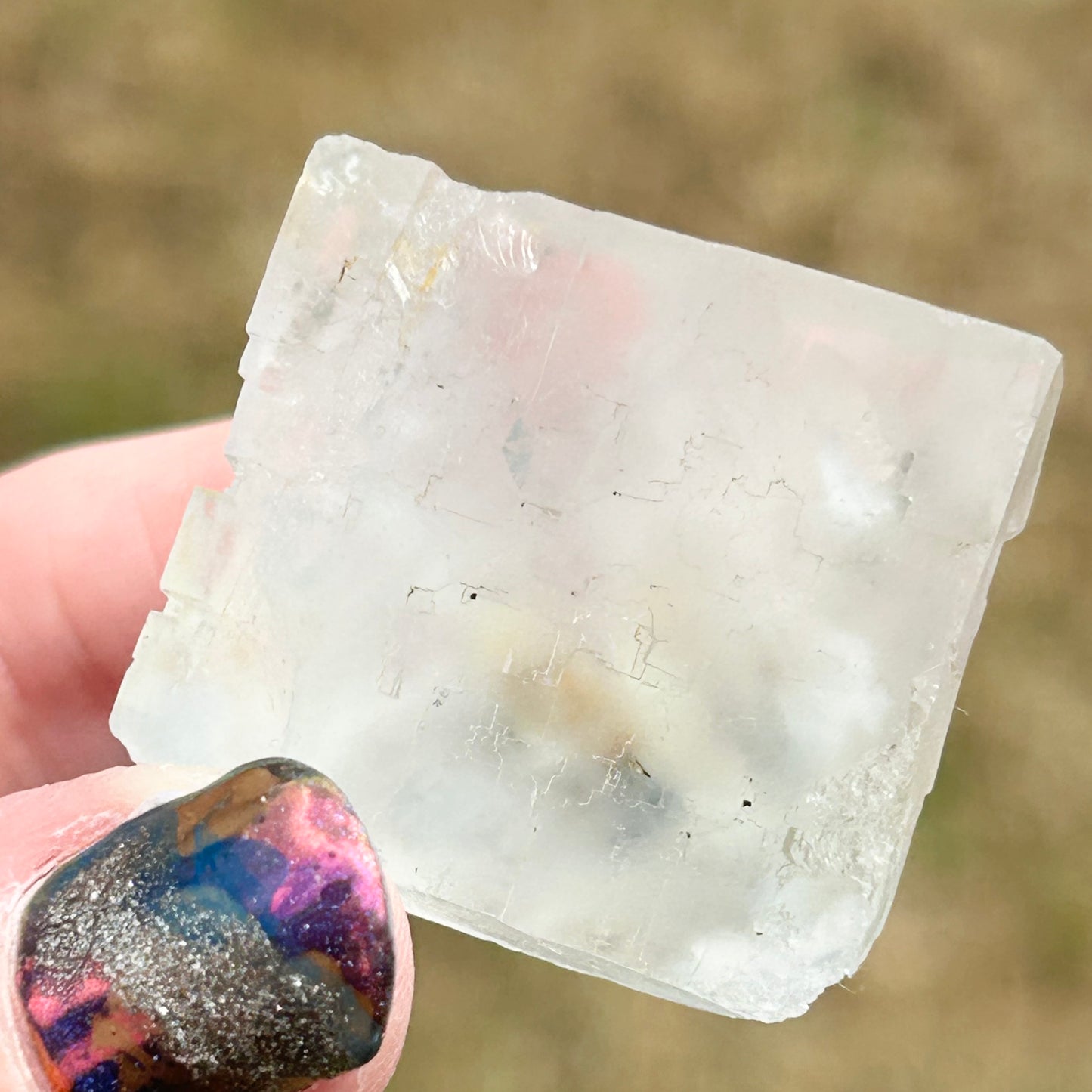 Langeac Clear Fluorite #1 from Langeac, Brioude, Haute-Loire, Auvergne-Rhône-Alpes, France 🇫🇷 Old Stock