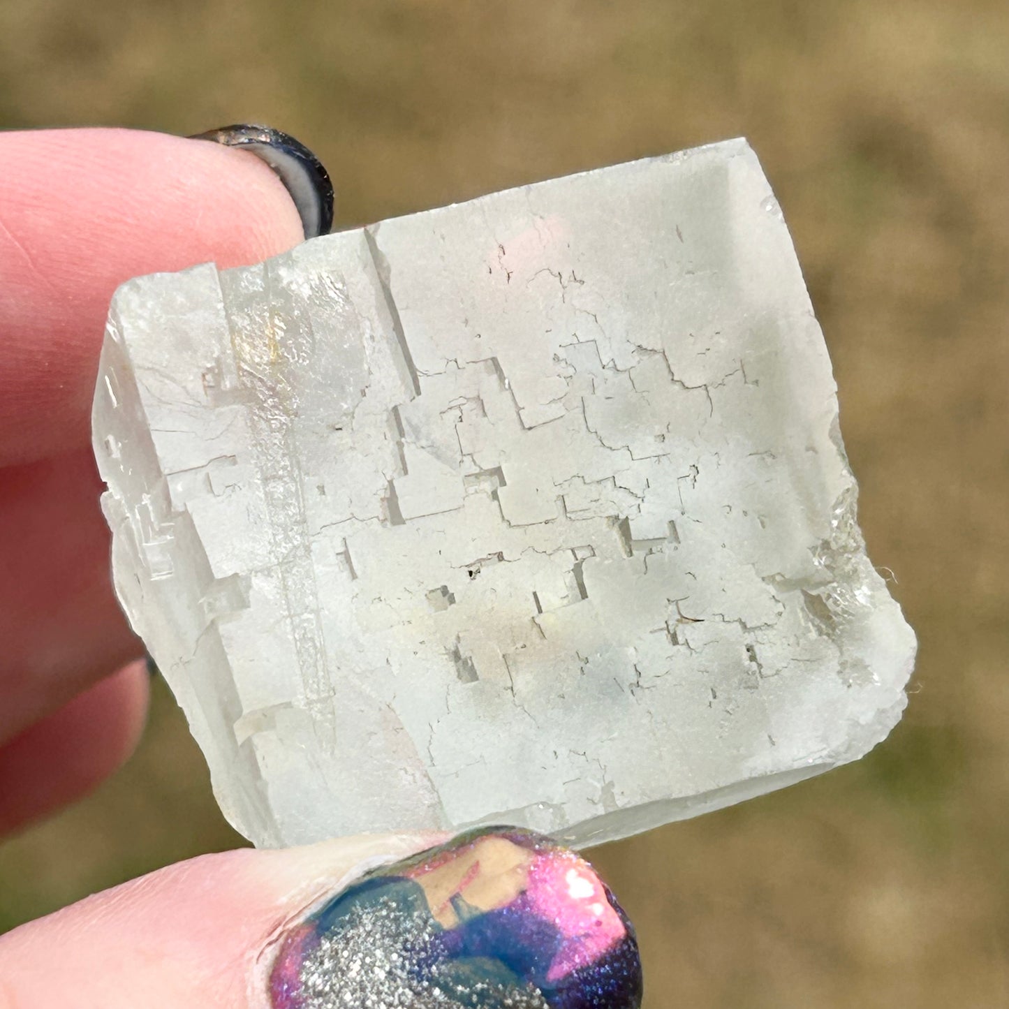Langeac Clear Fluorite #1 from Langeac, Brioude, Haute-Loire, Auvergne-Rhône-Alpes, France 🇫🇷 Old Stock
