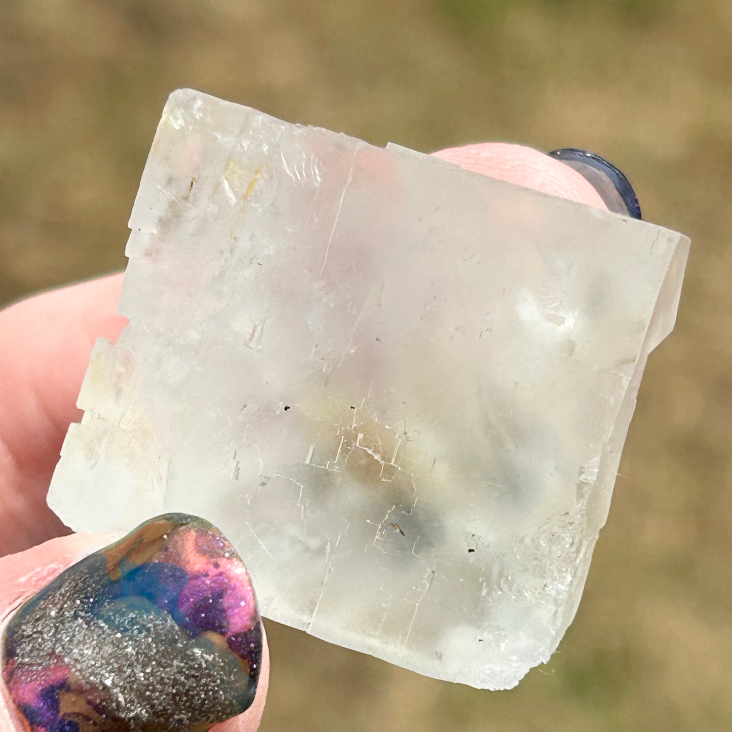 Langeac Clear Fluorite #1 from Langeac, Brioude, Haute-Loire, Auvergne-Rhône-Alpes, France 🇫🇷 Old Stock