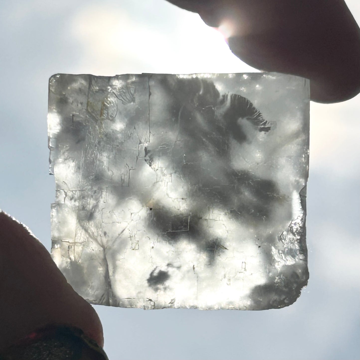 Langeac Clear Fluorite #1 from Langeac, Brioude, Haute-Loire, Auvergne-Rhône-Alpes, France 🇫🇷 Old Stock