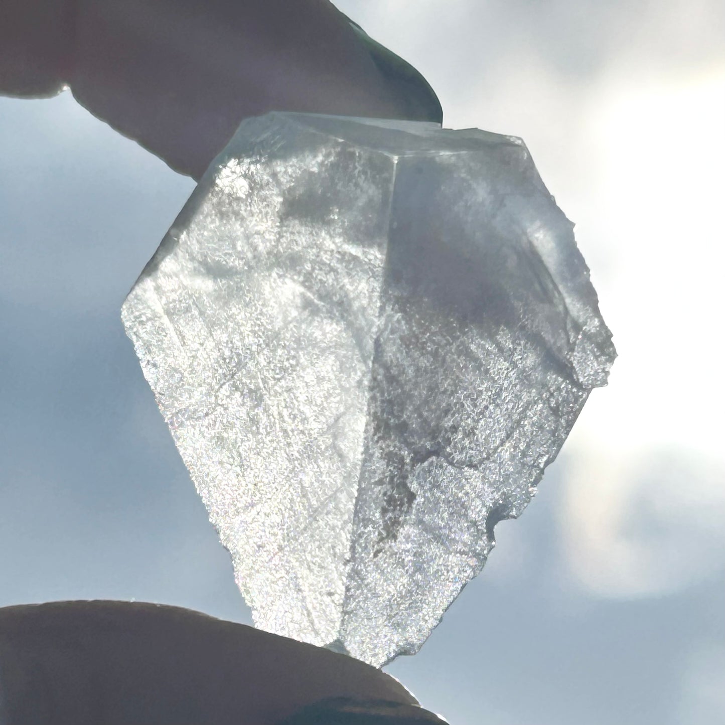 Langeac Clear Fluorite #2 from Langeac, Brioude, Haute-Loire, Auvergne-Rhône-Alpes, France 🇫🇷 Old Stock