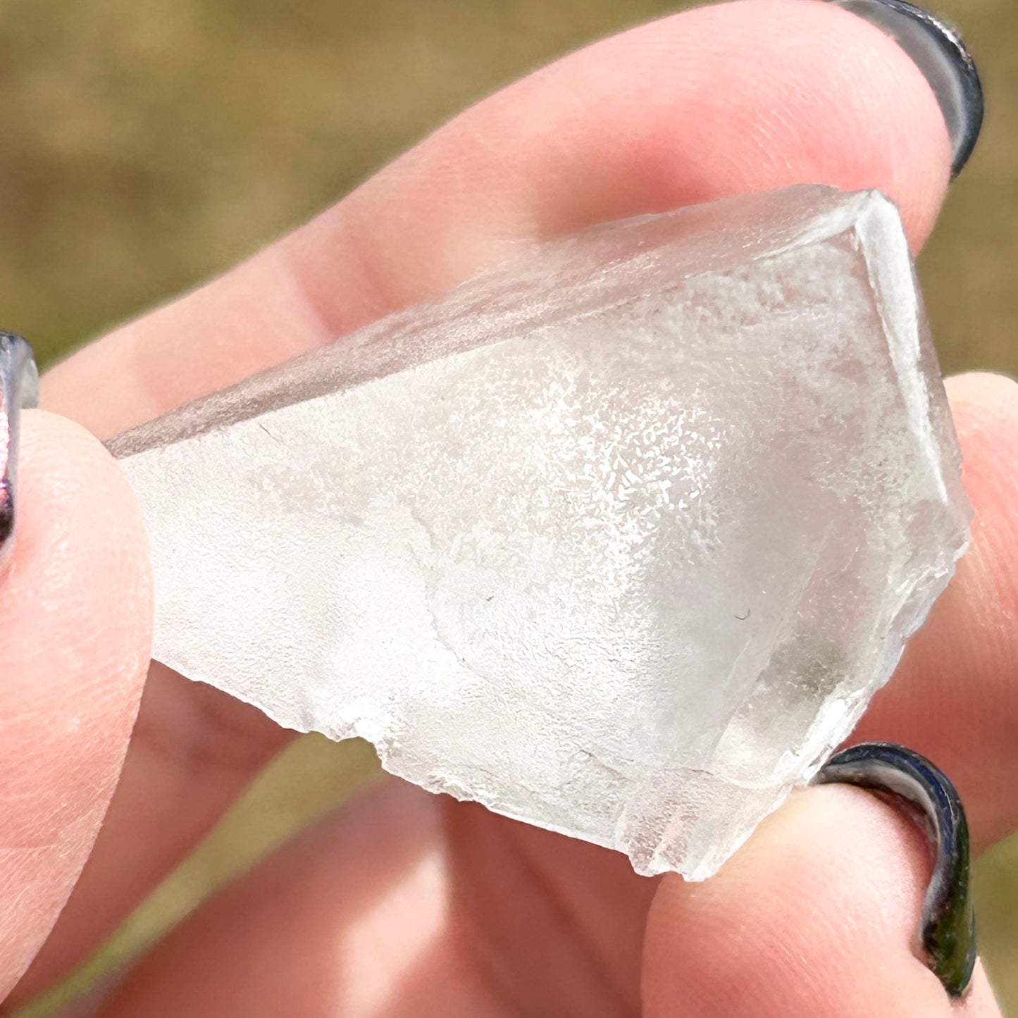 Langeac Clear Fluorite #2 from Langeac, Brioude, Haute-Loire, Auvergne-Rhône-Alpes, France 🇫🇷 Old Stock