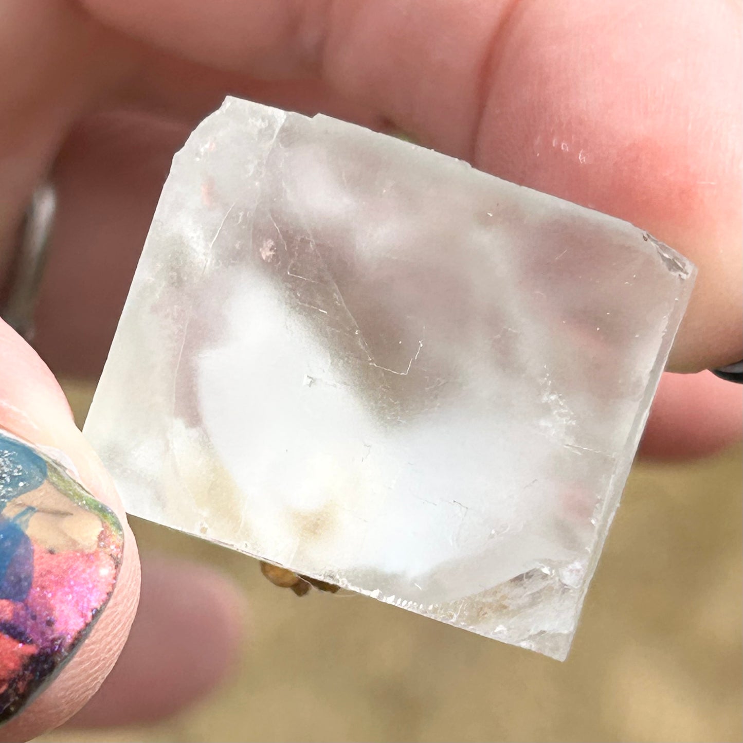 Langeac Clear Fluorite #3 from Langeac, Brioude, Haute-Loire, Auvergne-Rhône-Alpes, France 🇫🇷 Old Stock