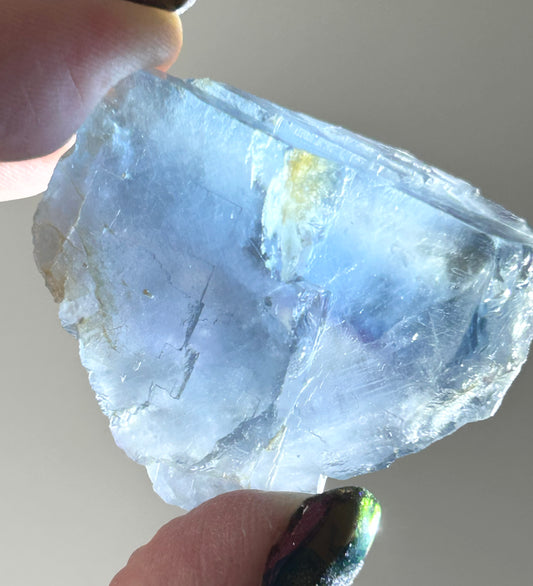 #1 La Barre Bi Colour Blue Fluorite from La Barre Mine, Puy-de-Dôme, Auvergne-Rhône-Alpes, France 🇫🇷 Old Stock