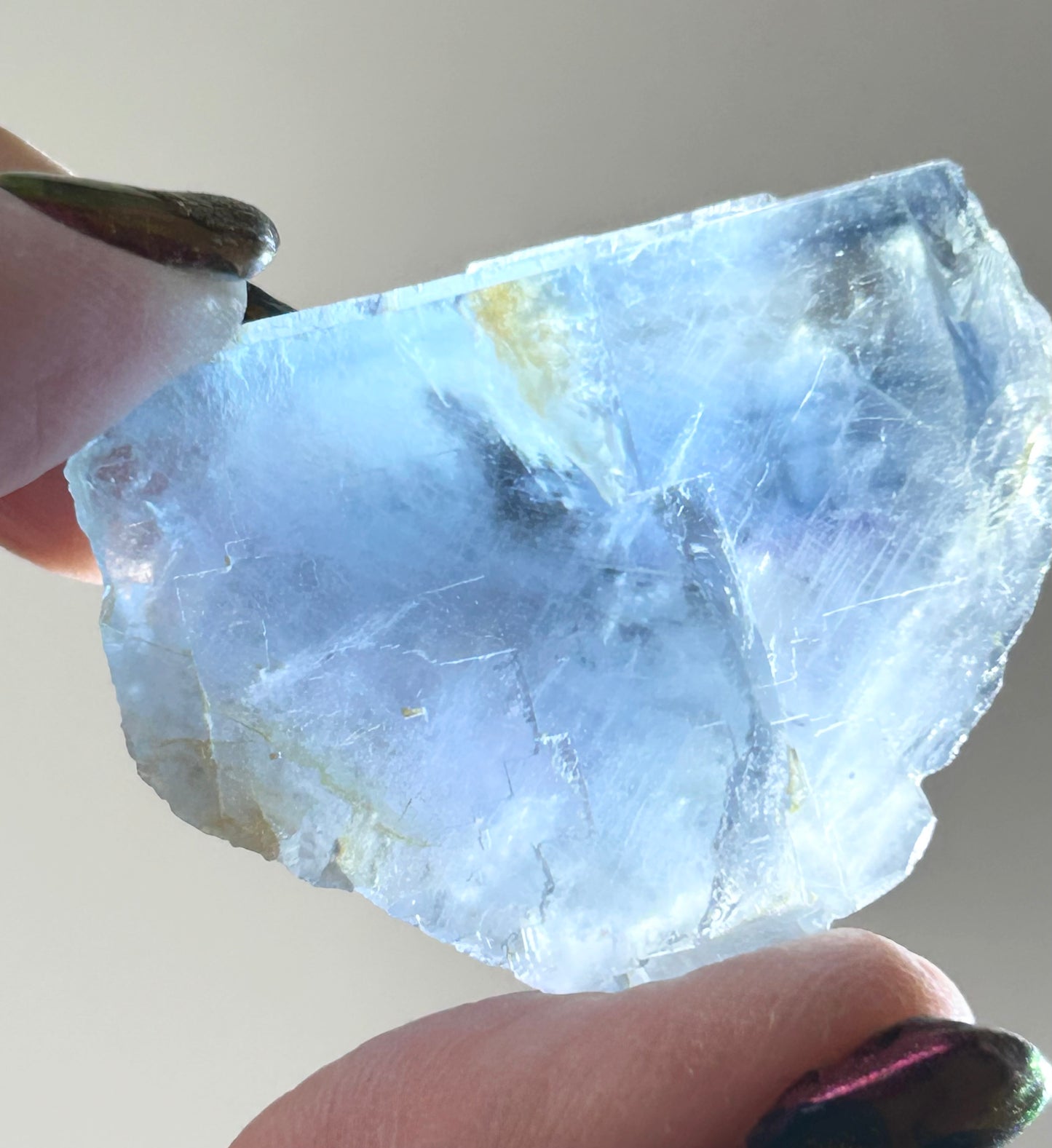 #1 La Barre Bi Colour Blue Fluorite from La Barre Mine, Puy-de-Dôme, Auvergne-Rhône-Alpes, France 🇫🇷 Old Stock