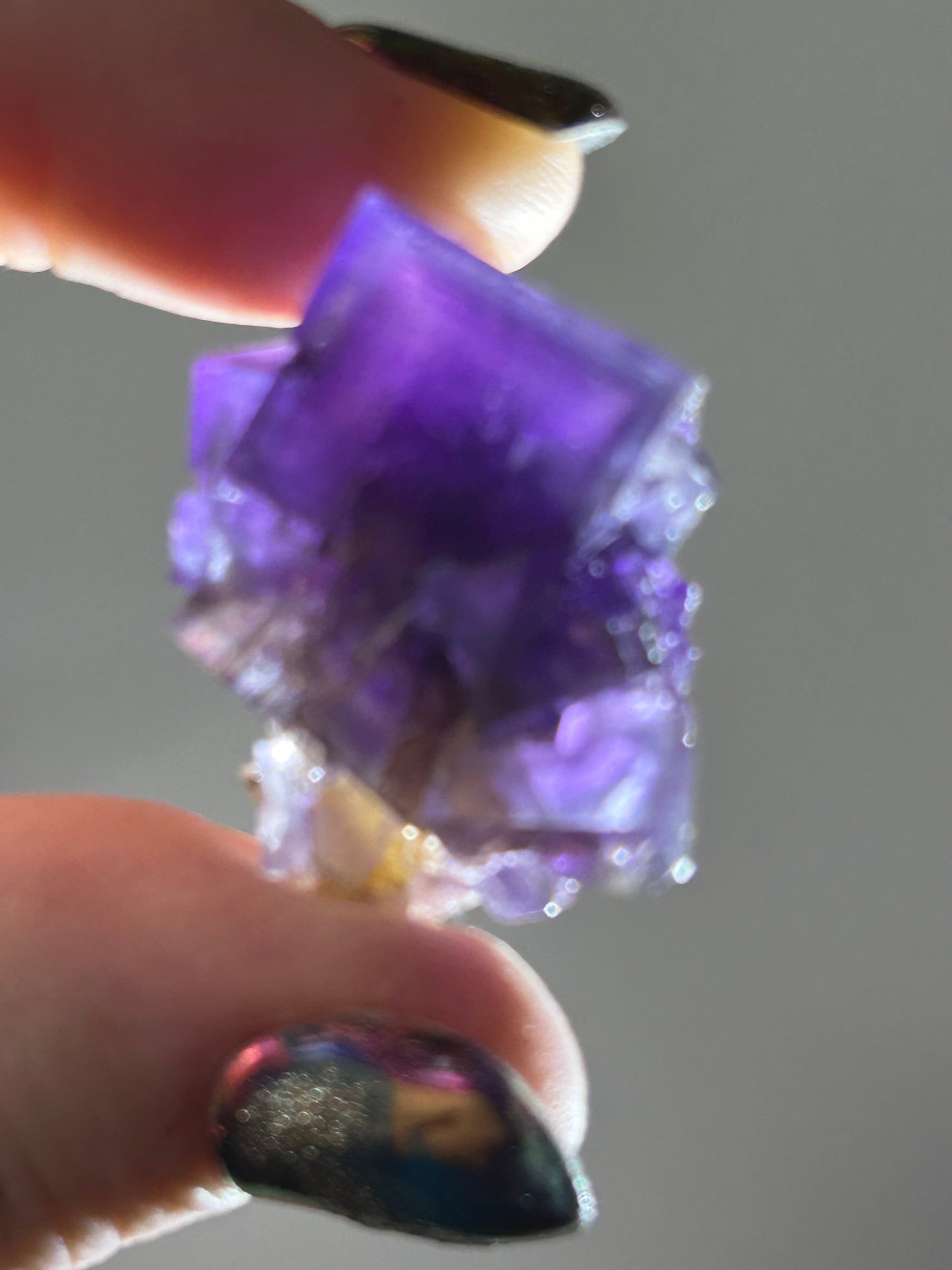 Blue-Purple Step Fluorite from Berbes Quarry, Berbes Mining Area, Ribadesella, Asturias, Spain 🇪🇸 (Closed Quarry - Mined in 1980s) #6 High Quality