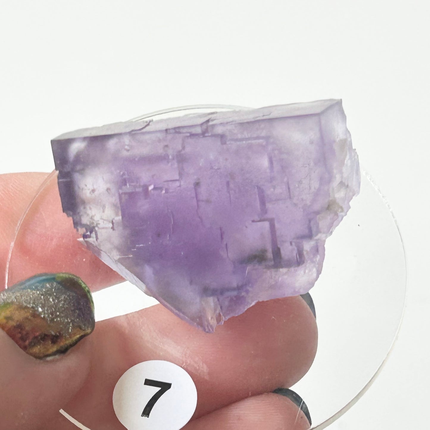 Blue-Purple Step Fluorite from Berbes Quarry, Berbes Mining Area, Ribadesella, Asturias, Spain 🇪🇸 (Closed Quarry - Mined in 1980s) #7 High Quality