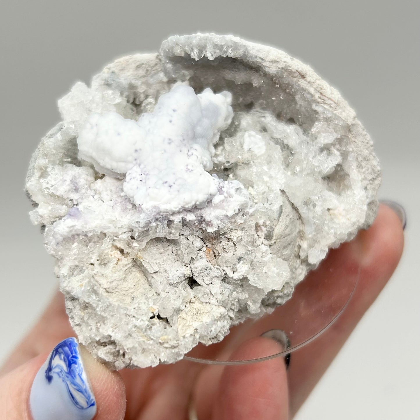 #8 Spirit Flower Geodes Large - Purple Fluorite, White Chalcedony & Quartz From San Benito, Chihuahua, México 🇲🇽